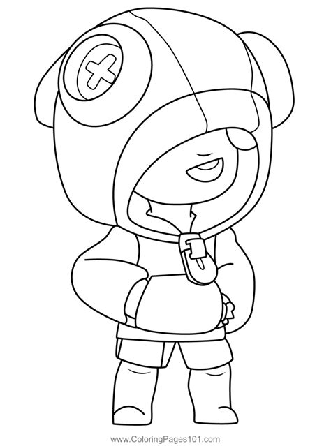 Leon Brawl Stars coloring pages. Print for Free